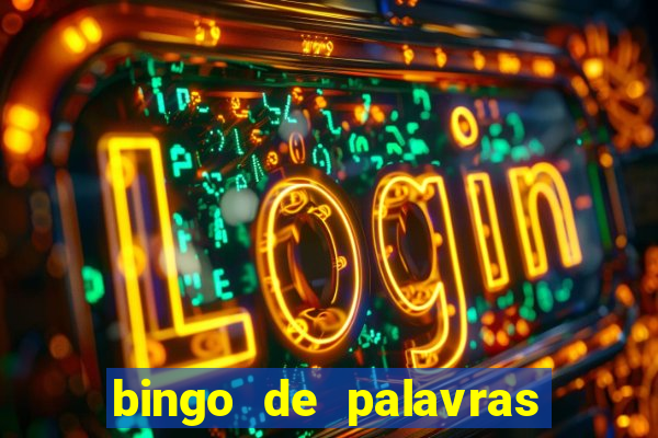 bingo de palavras de natal